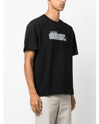 schwarzes T-Shirt mit einem Rundhalsausschnitt von Misbhv