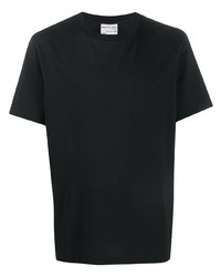 schwarzes T-Shirt mit einem Rundhalsausschnitt von Acne Studios
