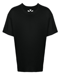 schwarzes T-Shirt mit einem Rundhalsausschnitt von ACRONYM