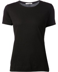 schwarzes T-Shirt mit einem Rundhalsausschnitt von ADAM by Adam Lippes
