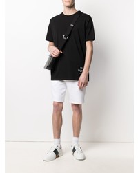 schwarzes T-Shirt mit einem Rundhalsausschnitt von Karl Lagerfeld