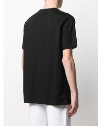 schwarzes T-Shirt mit einem Rundhalsausschnitt von Karl Lagerfeld