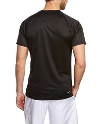 schwarzes T-Shirt mit einem Rundhalsausschnitt von adidas