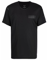 schwarzes T-Shirt mit einem Rundhalsausschnitt von adidas