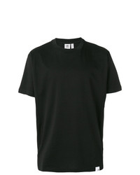 schwarzes T-Shirt mit einem Rundhalsausschnitt von adidas