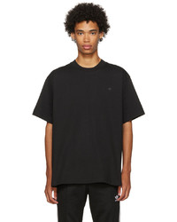 schwarzes T-Shirt mit einem Rundhalsausschnitt von adidas Originals