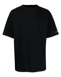 schwarzes T-Shirt mit einem Rundhalsausschnitt von agnès b.