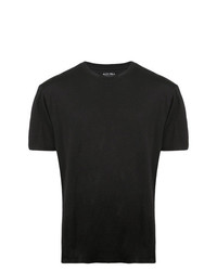 schwarzes T-Shirt mit einem Rundhalsausschnitt von Alex Mill
