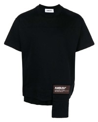 schwarzes T-Shirt mit einem Rundhalsausschnitt von Ambush