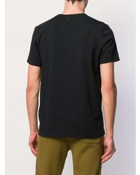 schwarzes T-Shirt mit einem Rundhalsausschnitt von Ami Paris