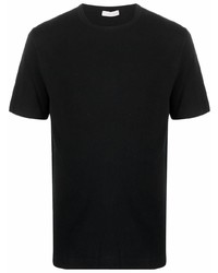 schwarzes T-Shirt mit einem Rundhalsausschnitt von Antonella Rizza