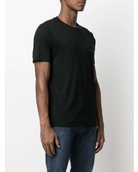 schwarzes T-Shirt mit einem Rundhalsausschnitt von Emporio Armani