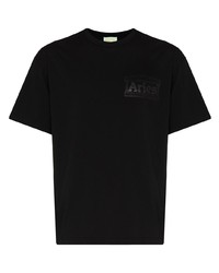 schwarzes T-Shirt mit einem Rundhalsausschnitt von Aries