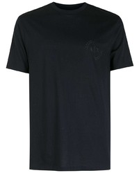 schwarzes T-Shirt mit einem Rundhalsausschnitt von Armani Exchange