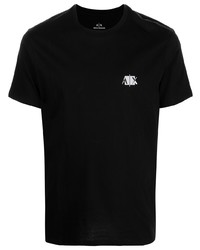 schwarzes T-Shirt mit einem Rundhalsausschnitt von Armani Exchange