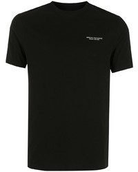 schwarzes T-Shirt mit einem Rundhalsausschnitt von Armani Exchange