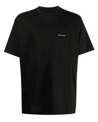 schwarzes T-Shirt mit einem Rundhalsausschnitt von Armani Exchange