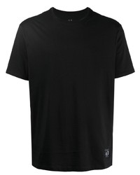 schwarzes T-Shirt mit einem Rundhalsausschnitt von Armani Exchange