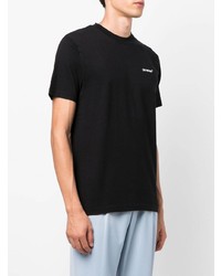 schwarzes T-Shirt mit einem Rundhalsausschnitt von Off-White