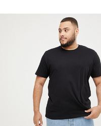 schwarzes T-Shirt mit einem Rundhalsausschnitt von ASOS DESIGN