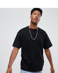 schwarzes T-Shirt mit einem Rundhalsausschnitt von ASOS DESIGN