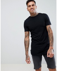 schwarzes T-Shirt mit einem Rundhalsausschnitt von ASOS DESIGN