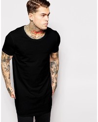 schwarzes T-Shirt mit einem Rundhalsausschnitt von Asos