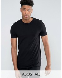 schwarzes T-Shirt mit einem Rundhalsausschnitt von Asos