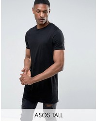 schwarzes T-Shirt mit einem Rundhalsausschnitt von Asos