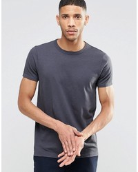 schwarzes T-Shirt mit einem Rundhalsausschnitt von Asos