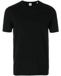 schwarzes T-Shirt mit einem Rundhalsausschnitt von Aspesi
