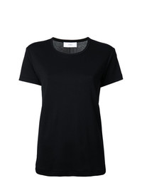 schwarzes T-Shirt mit einem Rundhalsausschnitt von ASTRAET