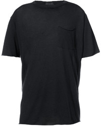 schwarzes T-Shirt mit einem Rundhalsausschnitt von ATM Anthony Thomas Melillo