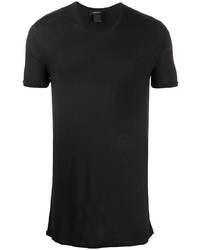 schwarzes T-Shirt mit einem Rundhalsausschnitt von Avant Toi