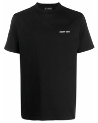 schwarzes T-Shirt mit einem Rundhalsausschnitt von Axel Arigato