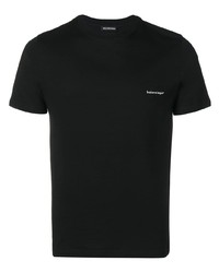 schwarzes T-Shirt mit einem Rundhalsausschnitt von Balenciaga