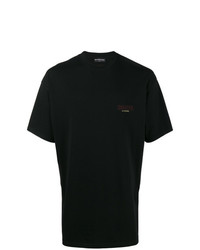 schwarzes T-Shirt mit einem Rundhalsausschnitt von Balenciaga