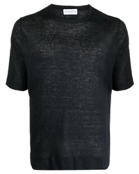 schwarzes T-Shirt mit einem Rundhalsausschnitt von Ballantyne