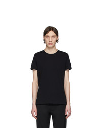 schwarzes T-Shirt mit einem Rundhalsausschnitt von Balmain