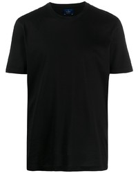 schwarzes T-Shirt mit einem Rundhalsausschnitt von Barba