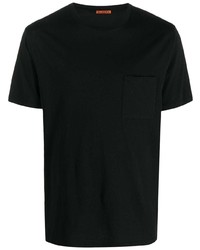 schwarzes T-Shirt mit einem Rundhalsausschnitt von Barena