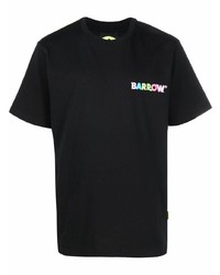 schwarzes T-Shirt mit einem Rundhalsausschnitt von BARROW