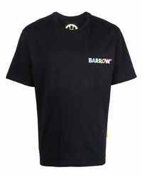 schwarzes T-Shirt mit einem Rundhalsausschnitt von BARROW