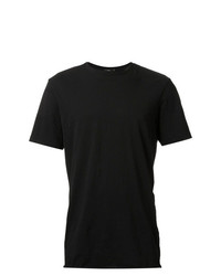 schwarzes T-Shirt mit einem Rundhalsausschnitt von Bassike