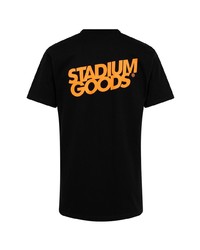 schwarzes T-Shirt mit einem Rundhalsausschnitt von Stadium Goods