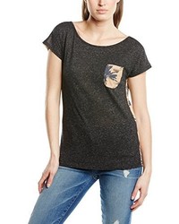 schwarzes T-Shirt mit einem Rundhalsausschnitt von Billabong