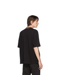 schwarzes T-Shirt mit einem Rundhalsausschnitt von Acne Studios