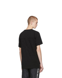 schwarzes T-Shirt mit einem Rundhalsausschnitt von Off-White