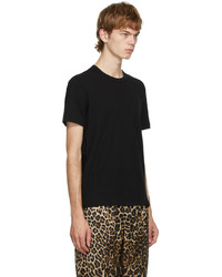 schwarzes T-Shirt mit einem Rundhalsausschnitt von Tom Ford