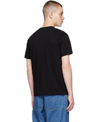 schwarzes T-Shirt mit einem Rundhalsausschnitt von Comme Des Garcons Play